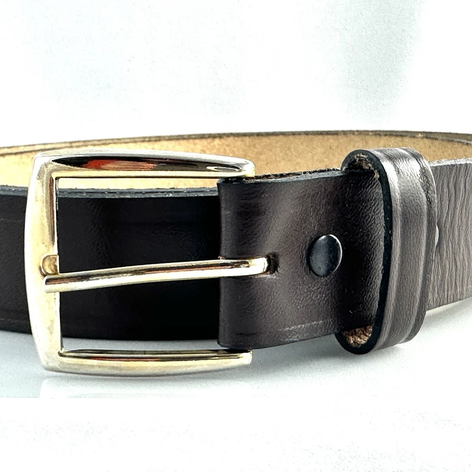 Vintage Dickies Brown Top Grain Cowhide Belt Sz 36/90 Mad In USA - Image 2 of 4