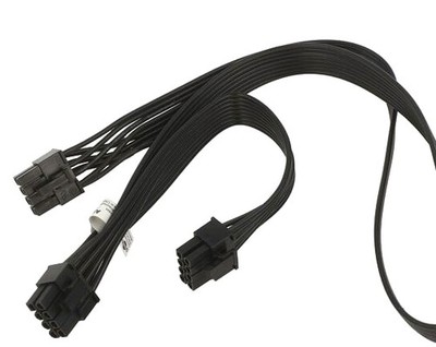 Cable: mains; PCIe 8pin female,PCIe 8pin female x2; 0.2 - PCI-8M/6.2M | EU Stock