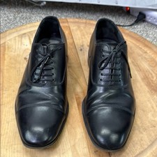 SALVATORE Ferragamo Mens black cap toe oxfords SZ 7 EE