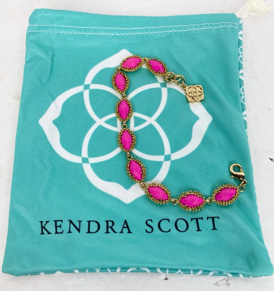 Pulsera Kendra Scott Jana Magenta Usada en Excelente Condición Foto 3 de 4