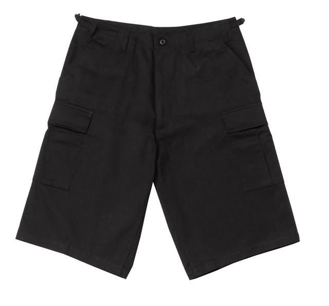 NEW Rothco Extra Long Baggy Black BDU Cargo Shorts, BLACK, 2XL FREE