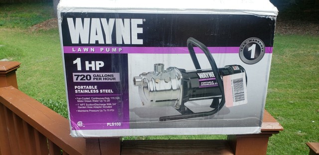 wayne 1 hp portable lawn pump