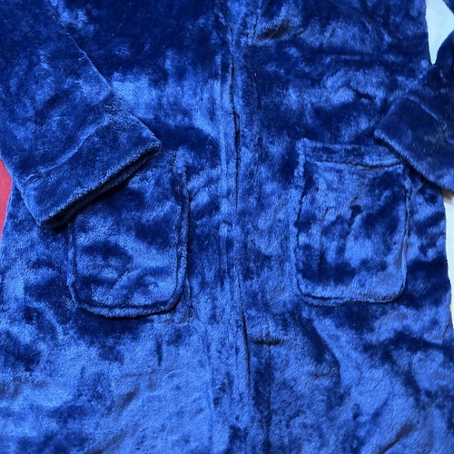 Komar Kids BLUE ROBE Football Basketball Soccer STAR Fleece Hooded TIE BELT 7/8 - Picture 3 of 16