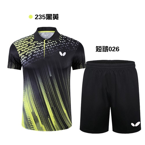Hot Butterfly Table tennis T-shirt and Shorts Sports Suit Quick Dry Adult Kid - Bild 10 von 12