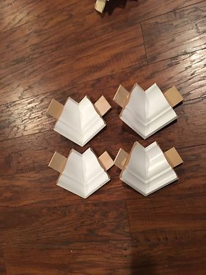 Crown Molding Low Profile Inside Transitions For 4 5/8'' Crown (4 pack)
