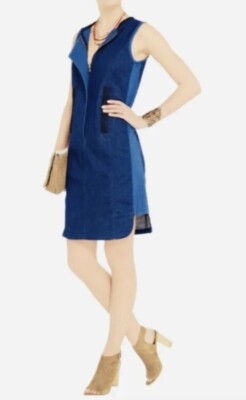 white christmas dresses Tory Burch Nadia Triple Washed Blue Denim Belted Mini Dress – The Closet  New York main image 1