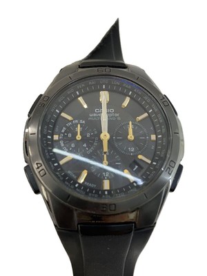 CASIO WAVECEPTOR WVQ-M410-1AJF Solar Men's Watch Black Dial Analog From Japan
