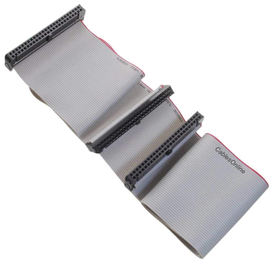24" 50-Pin SCSI 3-Connector Internal Ribbon Cable Up To 2 Drives,  CablesOnline | eBay