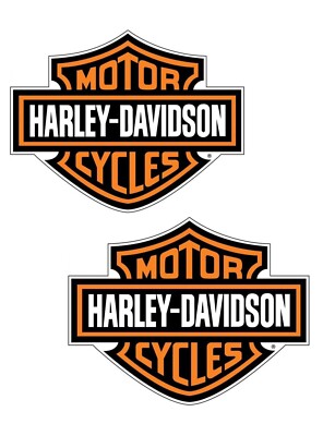 Harley Davidson Bar And Shield  Sticker Decals #2 Pieces  3.5 x4.5  Vinyl Decal.