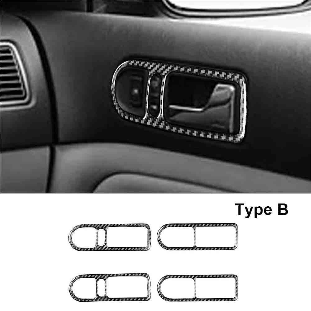 For Volkswagen Golf Type B Carbon Fiber Car Interior Door Handle Cover