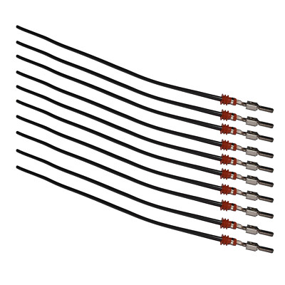 10x Junior Power Timer Kabel Kontakt männlich gedichtet 1,0 mm² Einzelleitung