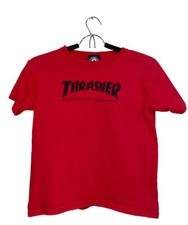 Thrasher T Shirt Youth Medium Red Logo