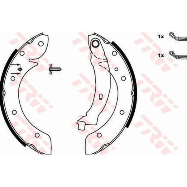 TRW Bremsbackensatz Bremsbacken Hinten FüR Renault Megane Scenic JA0/1_-image
