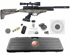 Hatsan AT-P2 QE Tact PCP Air Pistol .22 Cal Timber w/Targets & Pellets and Scope