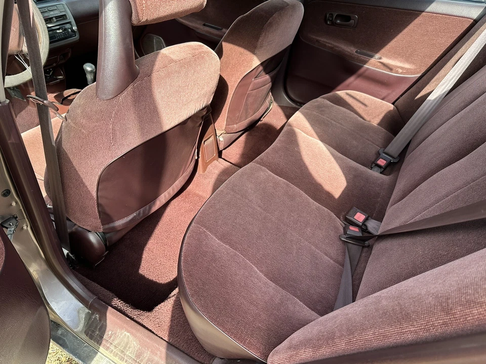 Honda Civic LX 92-95 sedán OEM interior vino tinto borgoña ¡¡RARO!! Leer Desc Foto 3 de 4