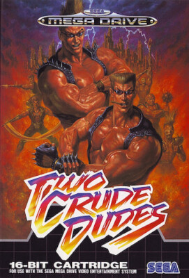 ## SEGA Mega Drive - Two Crude Dudes (nur Modul, ohne OVP / unboxed) ##