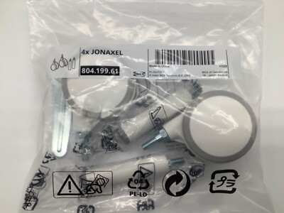 IKEA JONAXEL 2 Legs and 2 Casters 804.199.61 - New | eBay IKEA JONAXEL 2 Legs and 2 Casters 804.199.61 - New | eBay