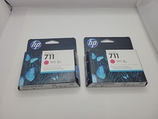Lot Of 2 HP 711 29-ml Magenta DesignJet Ink Cartridge, CZ131A Exp 01/2024 Oem  