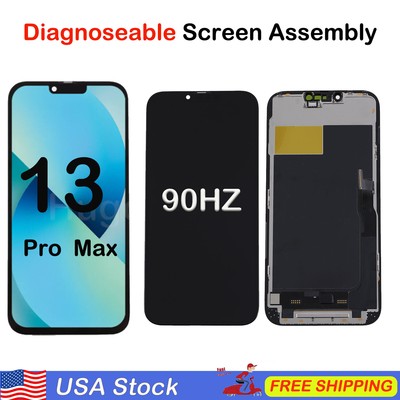 LCD Diagnoseable Screen Display Replacement For Apple iPhone 13 Pro Max 90HZ