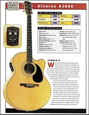 Alvarez AJ60C acoustic/electric guitar review...