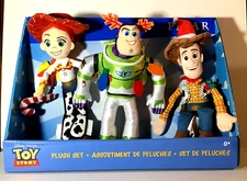 Toy Story Holiday Plush Set Jessie, Buzz Lightyear, and Woody Disney Pixar Dolls