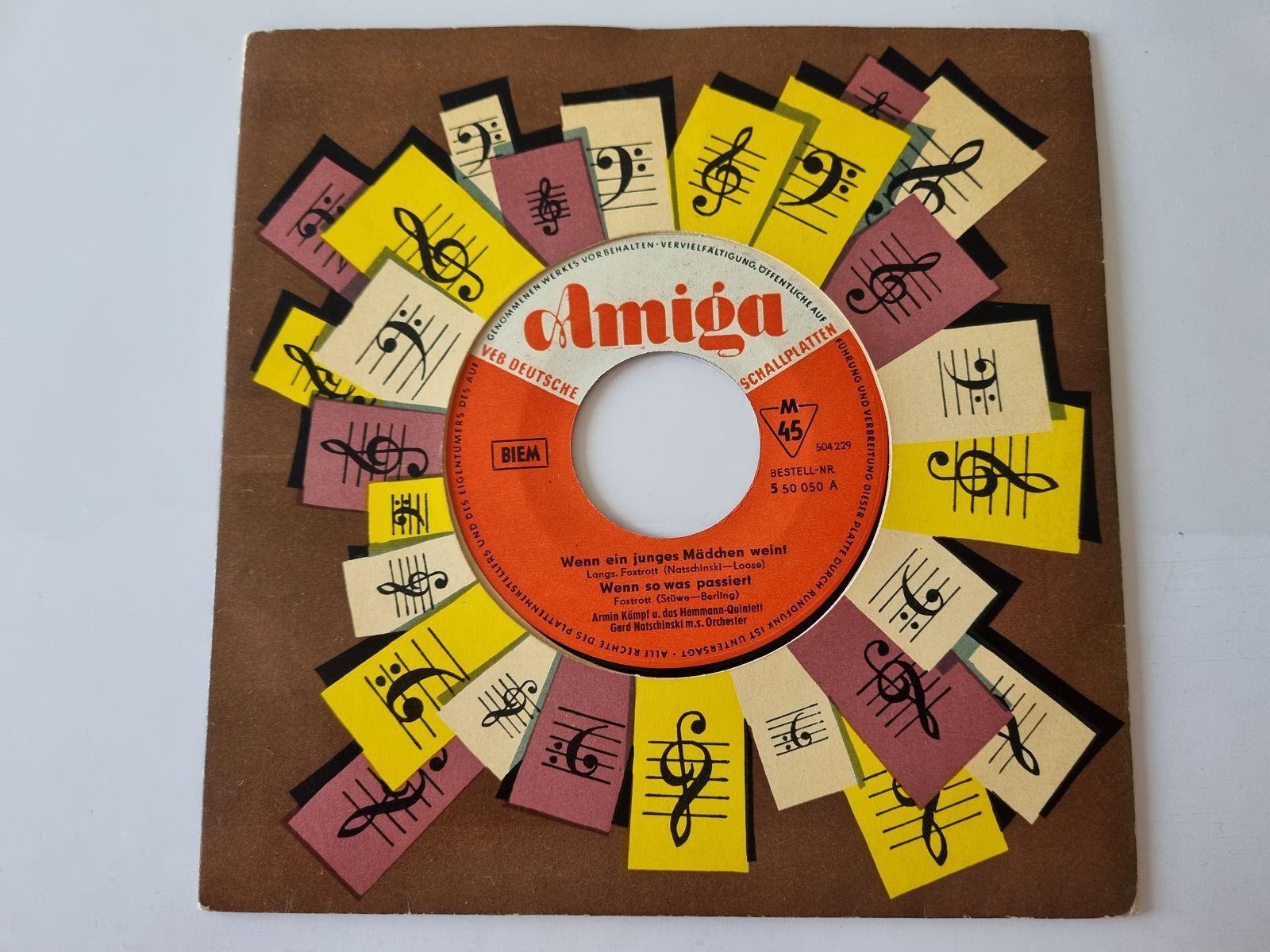 7"" Single Armin Kämpf/ Bärbel Wachholz - Wenn ein junges Mädchen weint Vinyl Ami