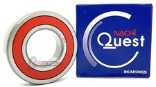NACHI 6207 2NSE9 C3 DEEP GROOVE BALL BEARING,RUBBER SEALED 35X72X17 mm 6207 2RS