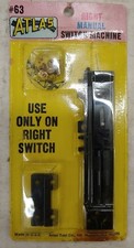 ATLAS HO TRAIN TRACK 63, MANUAL RIGHT SWITCH MACHINE, USA, Vintage NIP 10C 