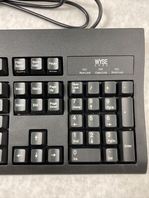 Wyse 901716-06L USB Keyboard KU-8933 With PS/2 Port Black OEM New
