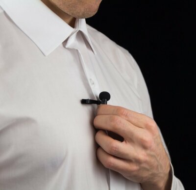 Comica corded Lavalier Microphone 3.5mm TRRS connector for smartphone audio vide