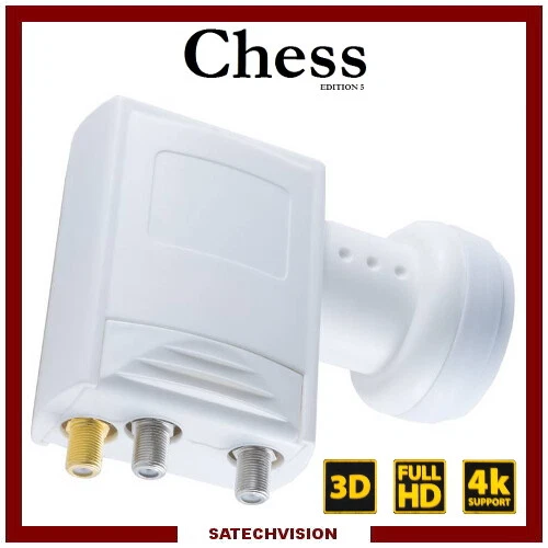 LNB Unicable SCR avec 2 Sorties Standard 0,1 dB Gain 67 dB Full HD 3D UltraHD 4K - Photo 1/1