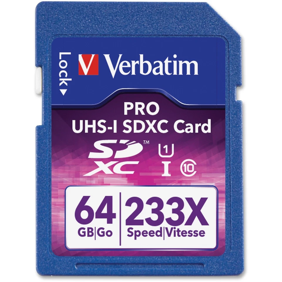 Verbatim 97466 64 GB Secure Digital High Capacity (SDHC) - 1 Card - Class 10 - Image 2 of 3