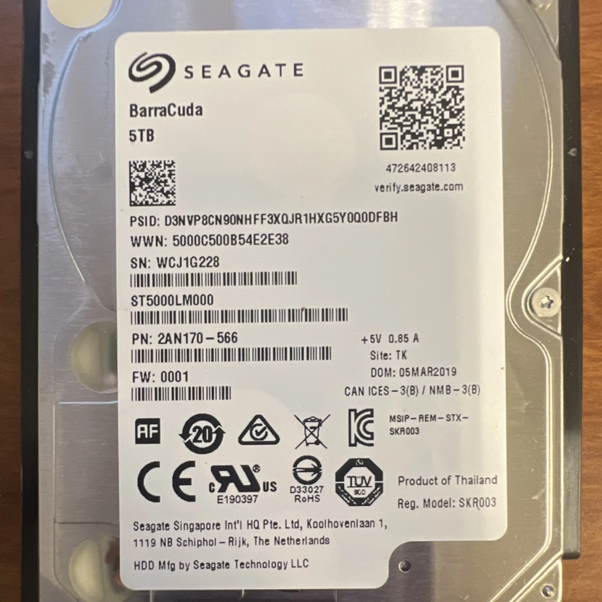 5TB 2.5 Inch SATA Computer Internal Hard Disk Drives for sale | eBay