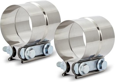 ELSHINE 1.5'' Lap Joint Exhaust Band Clamp, Heavy-duty Exhaust Clamps for Muf...
