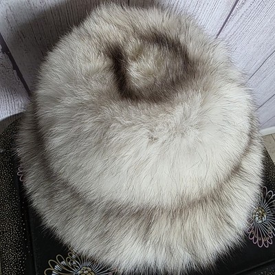 Vintage Fox Fur Cossack Russian Kubanka Hat Irene NY Y2K Glam Vintage Fox Fur Cossack Russian Kubanka Hat Irene NY Y2K  main image 2