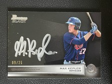 2015 Bowman Black Collection Max Kepler 9/25 Auto Autograph