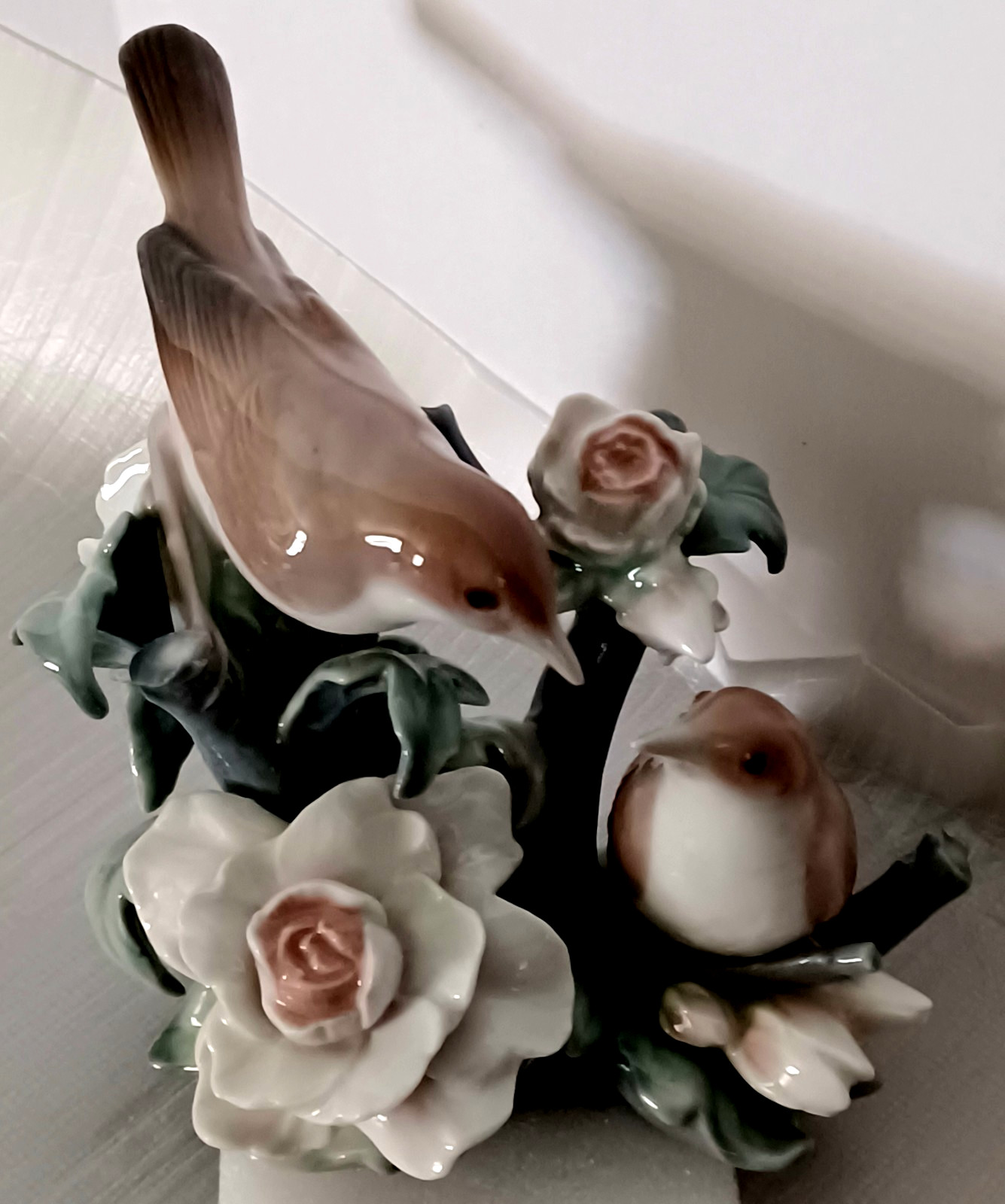 Lladro Couple of Nightingales Birds Porcelain Figure Vintage 1981