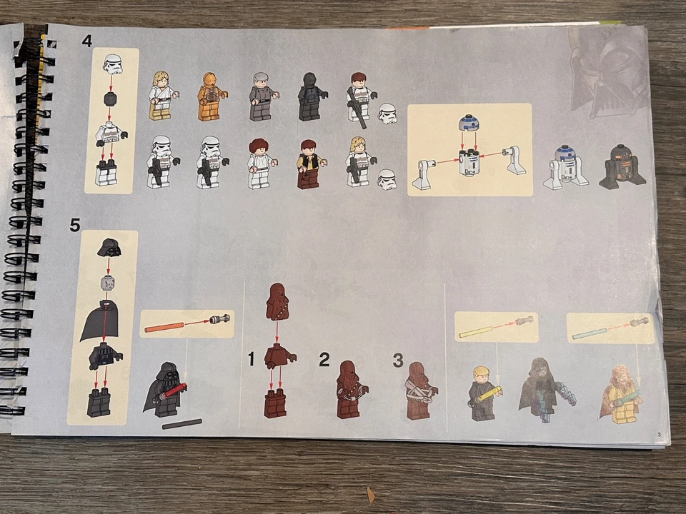 Star Wars Death Star Lego 10188 Spiral Bound Instructions Manual Only - Image 2 of 3