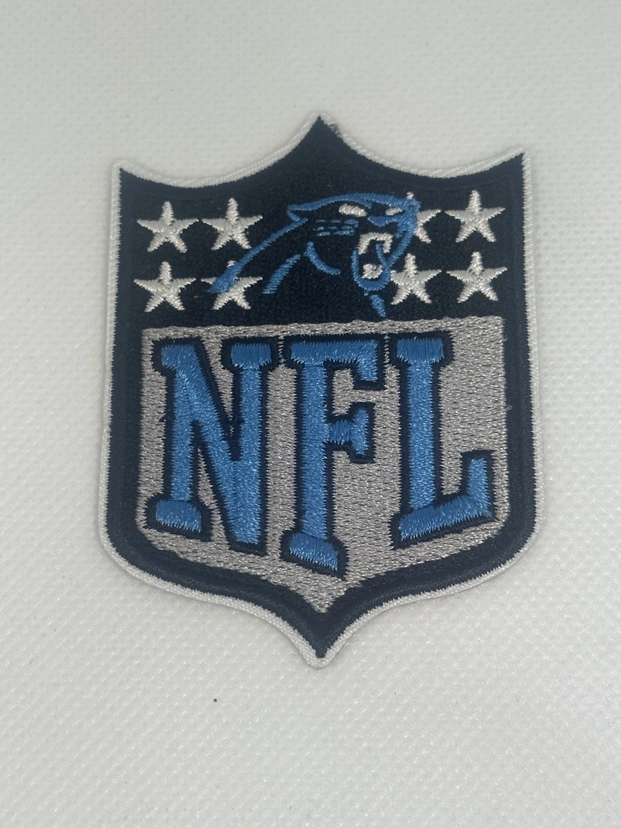 HUGE Carolina Panthers Iron-On Patch - 4" X 11" Team Logo Patch For Jackets, Hats, Bags