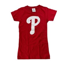 Philadelphia Phillies Red MLB Baseball Tee Shirt Youth Girls XSmall NEW