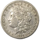 1884 S San Francisco Morgan Silver Dollar $1 Extremely Fine XF+ Cleaned Details