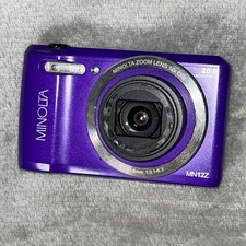 Minolta MN 12Z Compact Digital Camera Purple Cosmetic Damage