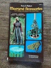 Libro accessori macramè Dona Meilach PB DJ modelli e idee anni 70 retrò
