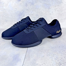 Fruego Lowtop Lightweight Dance Sneakers 6.5M 8W Black Split-Sole Lightweight