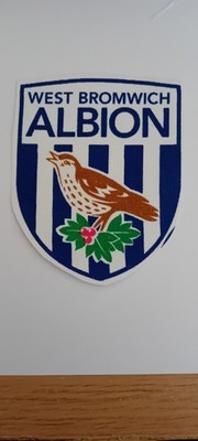 West Bromwich Albion Football Club Upcycling Baumwolle Bügelbild Wappen Abzeichen Patch