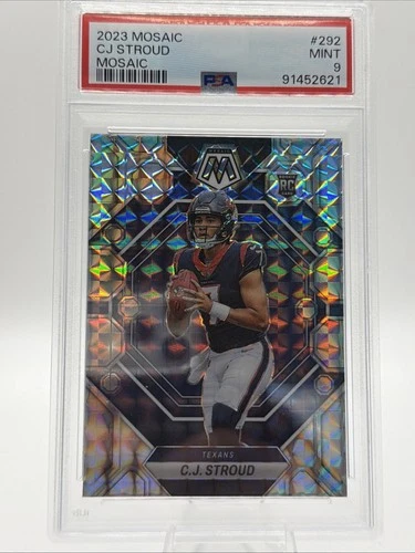 2023 Panini Mosaic Rookie #292 CJ Stroud PSA 9 Houston Texans Football NFL