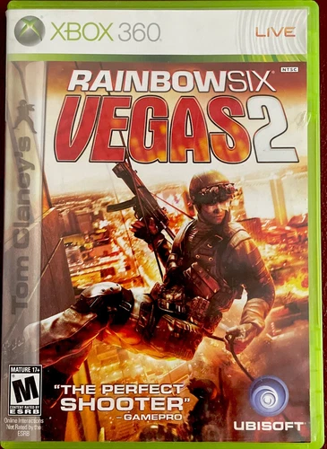 Tom Clancy's Rainbow Six: Vegas 2 (Microsoft Xbox 360, 2008) No Manual Tested