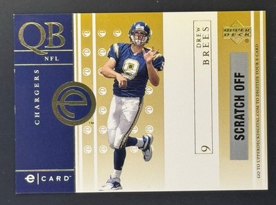 2001 Upper Deck - E-Cards Drew Brees #E-DB (RC)
