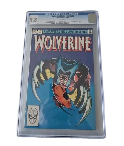 Marvel Comics Limited Series 1982 Wolverine #2 CGC Graded 9.8 WHITE Pages