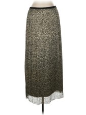Maeve by Anthropologie Women Silver Casual Skirt 4